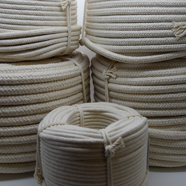 6mm Thick Cotton Braided Natural Rope for Bag Handles & Washing Clothes