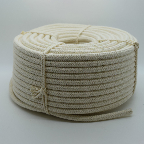 6mm Thick Cotton Braided Natural Rope for Bag Handles & Washing Clothes