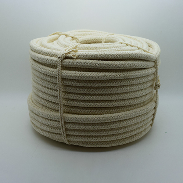 Natural Braided 12mm Thick Cotton Rope for Washing Clothes & Bag Handles