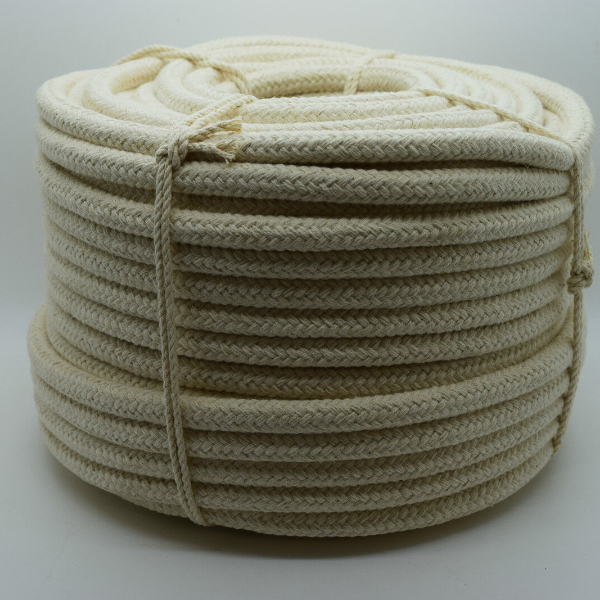 6mm Thick Cotton Braided Natural Rope for Bag Handles & Washing Clothes