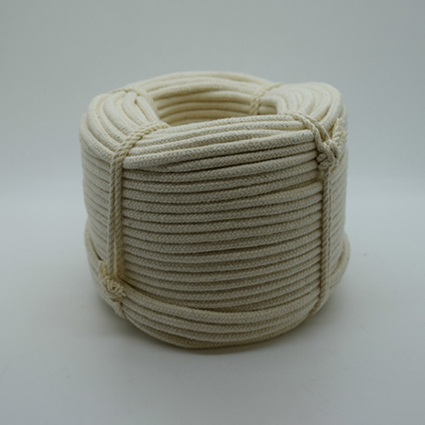 Natural Braided 12mm Thick Cotton Rope for Washing Clothes & Bag Handles