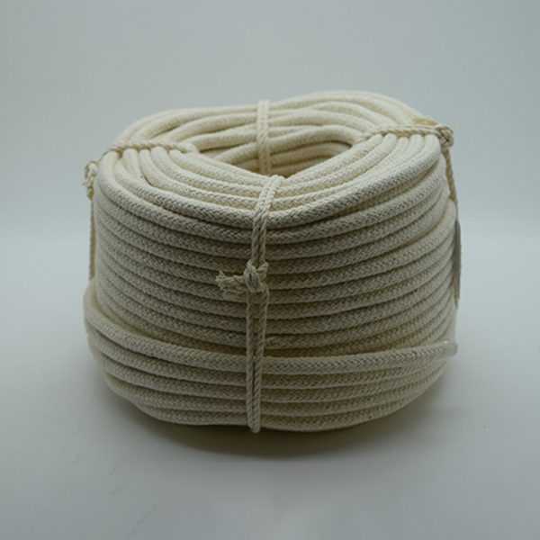 Natural Braided 12mm Thick Cotton Rope for Washing Clothes & Bag Handles