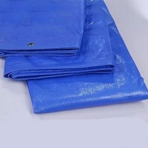 50gsm Heavy Duty Blue Waterproof Tarpaulin Cover Multipurpose Tarp Sheet