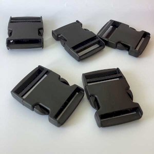 50mm Black Plastic Side Release Buckles RX