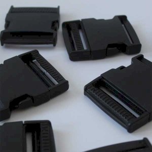 50mm Black Plastic Side Release Buckles