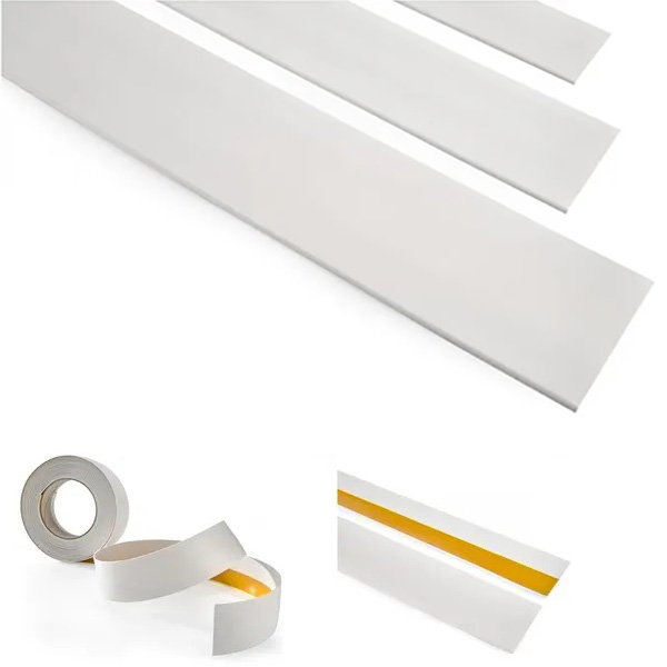 Self-Adhesive 5m Flat  PVC Door Window Architrave Cover Strip Masking Trim