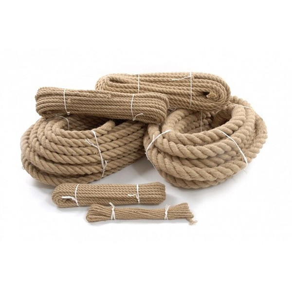 5m Long Natural Jute Twisted Braided Rope For Decking Garden & Boating Sash 