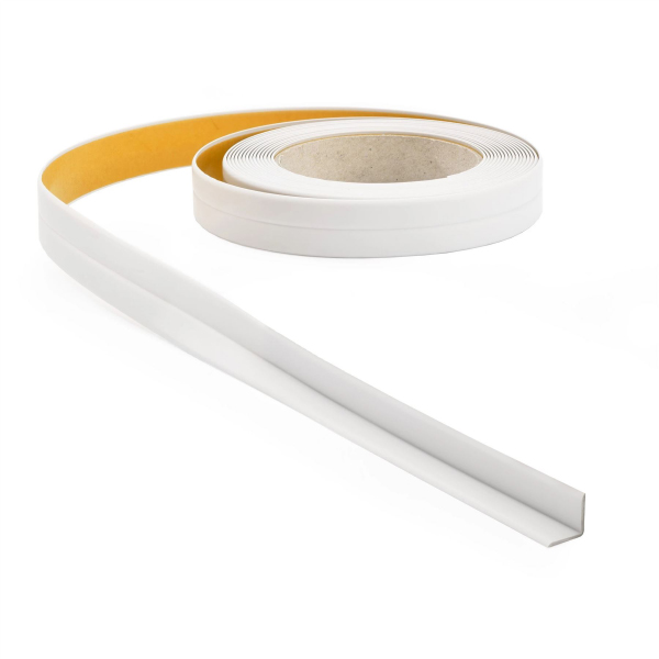 Self-Adhesive PVC Trim Skirting Board 5m Long Flexible