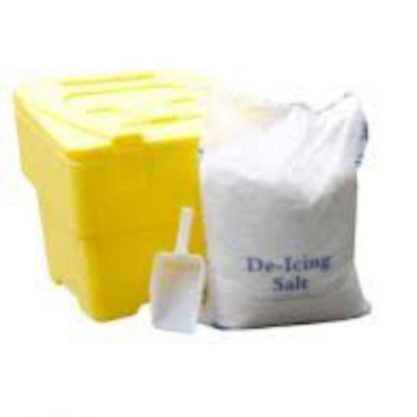 Yellow Grit Bin With 60 Litre Capacity