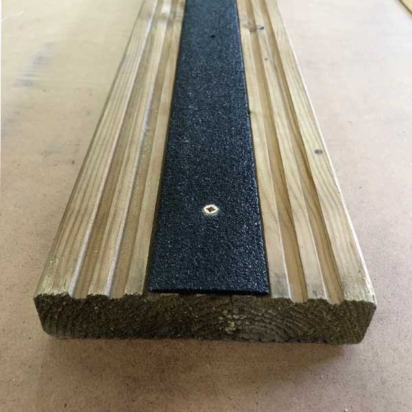 5 Pieces 600mm GRP Anti Slip Decking Strips Free Drilling and Screws 