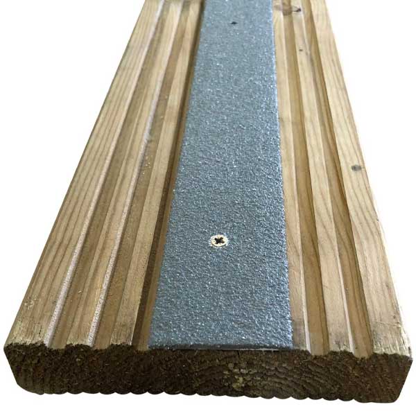 15 Pieces 600mm GRP Anti Slip Decking Strips Free Drilling and Screws