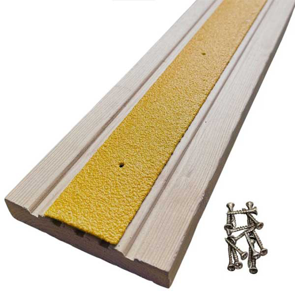 15 Pieces 600mm GRP Anti Slip Decking Strips Free Drilling and Screws