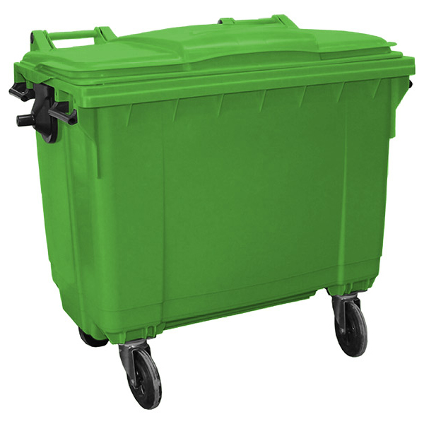 770L Litre Wheelie Waste Bin With Four Wheels