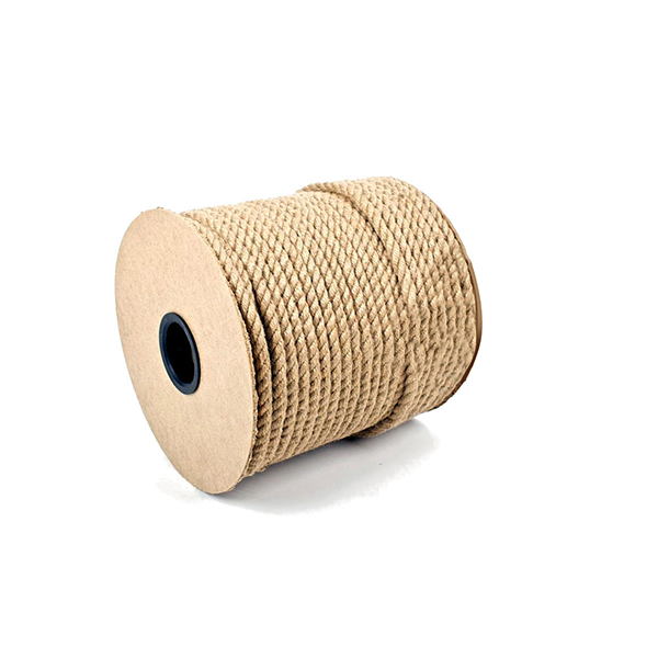 6mm Thick Pure Natural Hessian Cord Twisted Jute Rope For Garden Decking 