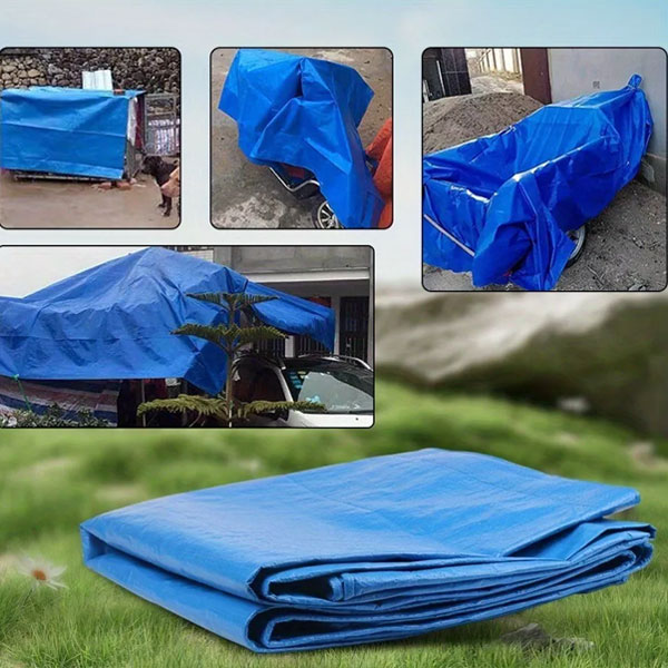 70gsm Waterproof Heavy Duty Tarp Cover Ground Camping Sheet Tarpaulin