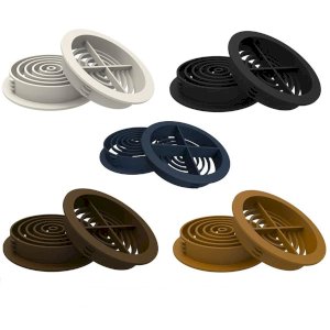 70mm UPVC Round Soffit Roof Disc Vent - 10 Pcs