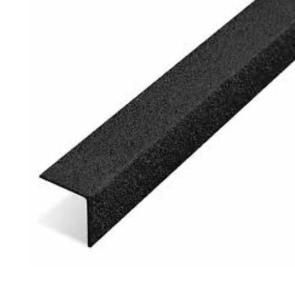 70mm x 55mm Heavy Duty Black GRP Non Slip Stair Nosing Cover 