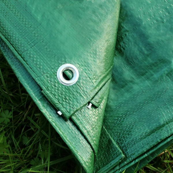 80gsm Soft Strong Green Tarp Strengthened Waterproof Ground Sheet 