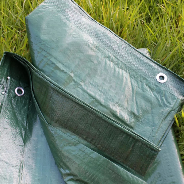 80gsm Soft Strong Green Tarp Strengthened Waterproof Ground Sheet 