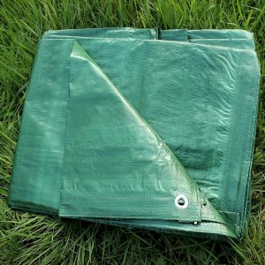 80gsm Soft Strong Green Tarp Strengthened Waterproof Ground Sheet 