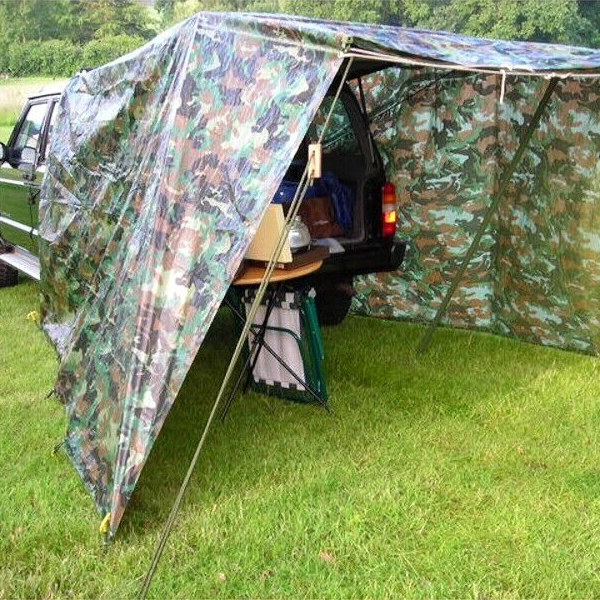 85 gsm Waterproof Camo Tarpaulin Cover Ground Sheet Tent With 4 Bungee Balls 