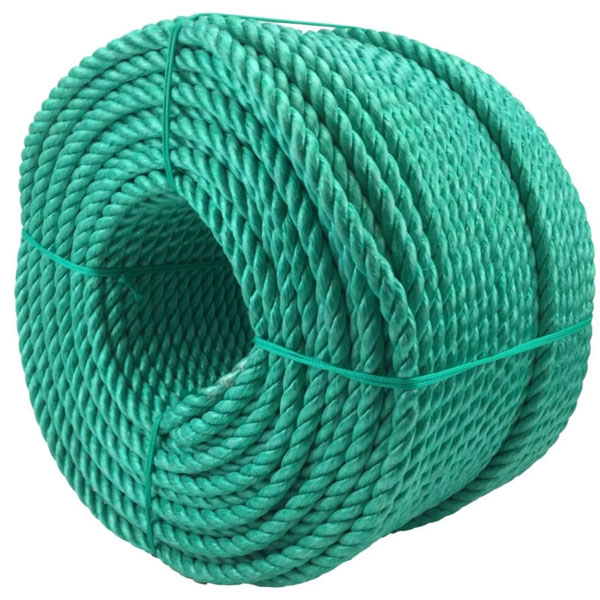 Polypropylene 8mm Thick Green Coil Nylon Lightweight 3 Strand Rope