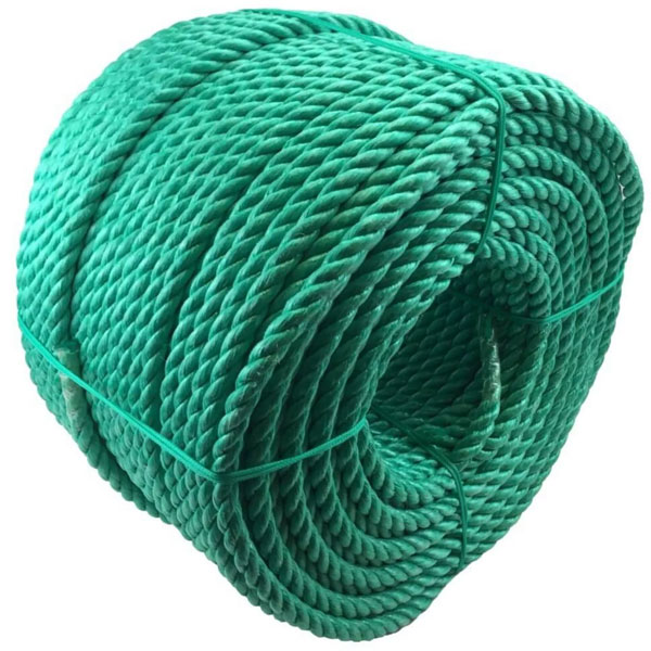 Polypropylene 8mm Thick Green Coil Nylon Lightweight 3 Strand Rope