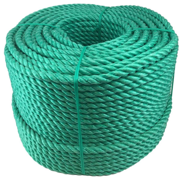 Polypropylene 8mm Thick Green Coil Nylon Lightweight 3 Strand Rope