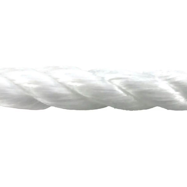 8mm Thick Polypropylene White 3 Strand Rope Nylon Lightweight Coil