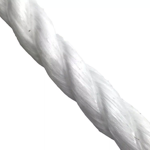 8mm Thick Polypropylene White 3 Strand Rope Nylon Lightweight Coil