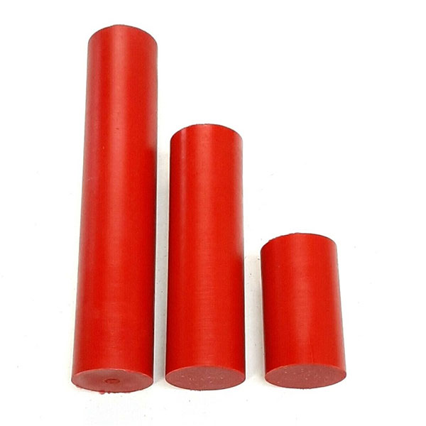 90A Shore Polyurethane Round Plastic Rod Red 50mm Dia