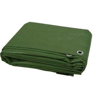  90GSM Green Tarpaulin Regular Waterproof Cover Tarp Ground Sheet