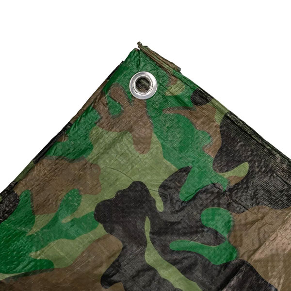 90gsm Waterproof Camo Tarpaulin Strong Camp Cover Army Basha