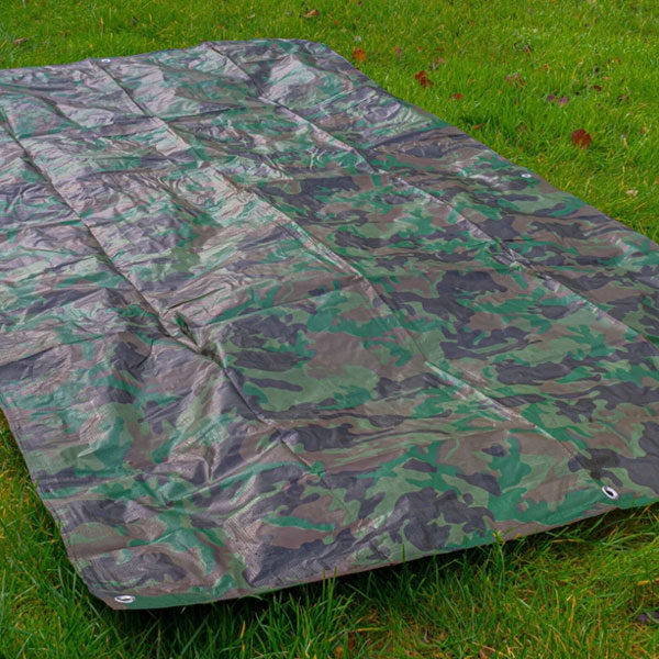 90gsm Waterproof Camo Tarpaulin Strong Camp Cover Army Basha