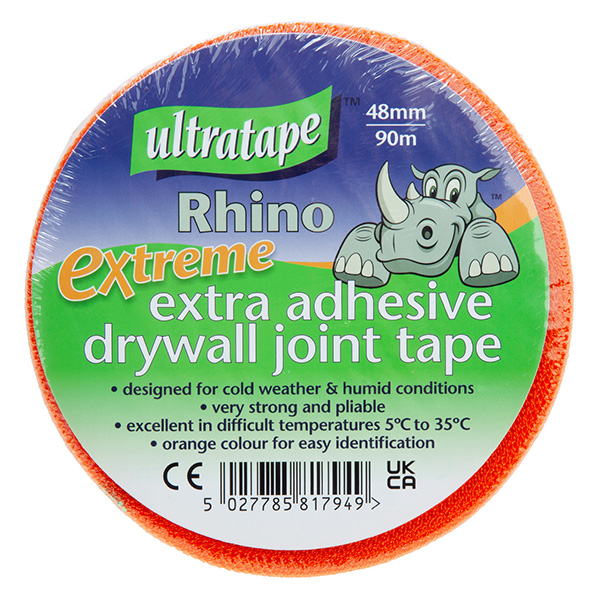 90m Ultra Strong and Pliable Rhino Extra Adhesive Drywall Joint Tape