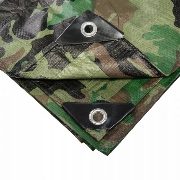 95 GSM Strong Waterproof Camo Tarpaulin Cover For Camping