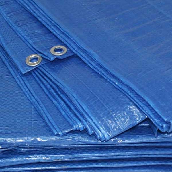 95gsm Strong Waterproof Protective Blue Tarp Sheet Strengthened Cover