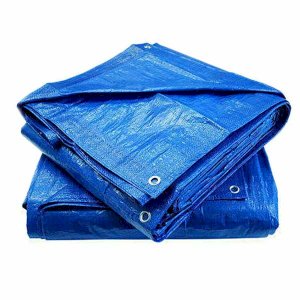 95gsm Strong Waterproof Protective Blue Tarp Sheet Strengthened Cover