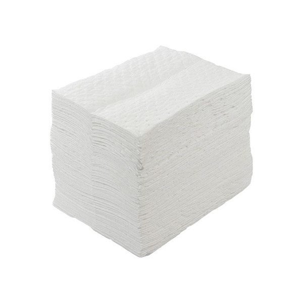 Light (0.6L) Oil & Fuel Absorbent White Pad 