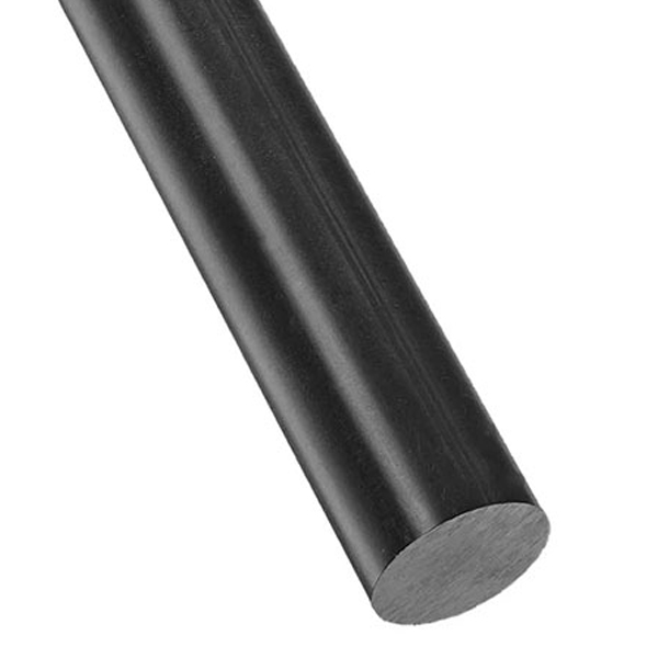 Acetal Round Plastic Rod Black - 12mm Dia