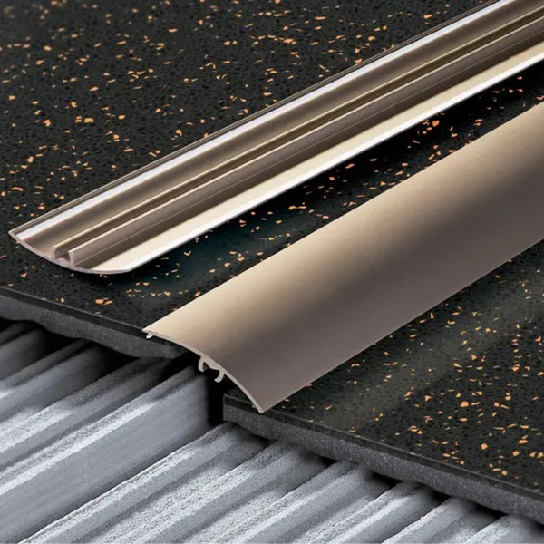 Aluminium Screw Fix Door Bars Threshold Strip Transition Trim Laminate Tiles