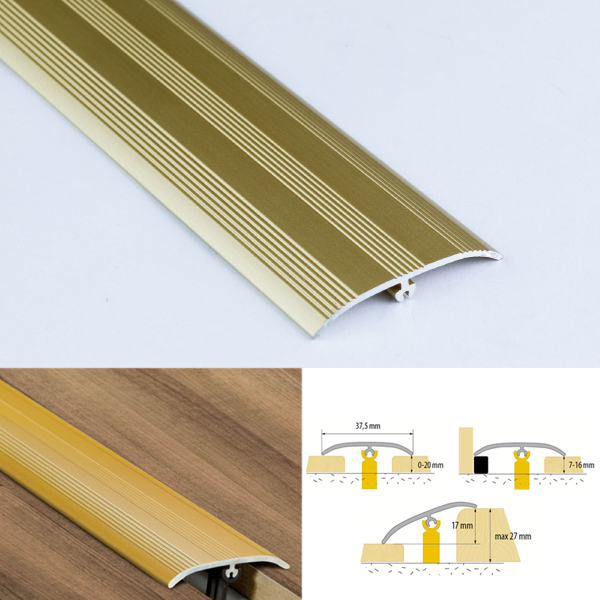 Aluminium Door Threshold Bars Transition Strip Laminate Trim Tiles