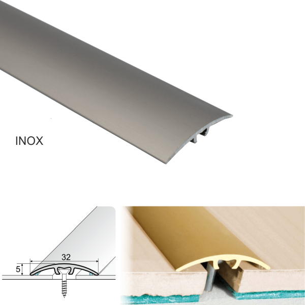 Door Thresholds for Wood, Laminate, Carpet & Tiled Flooring Aluminium