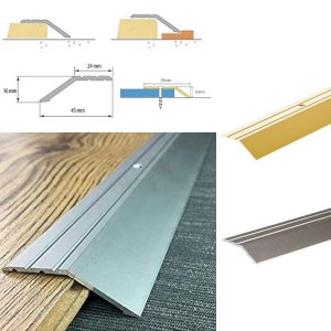 Self Adhesive Aluminium Door Trim For Laminate Floors at Different Levels