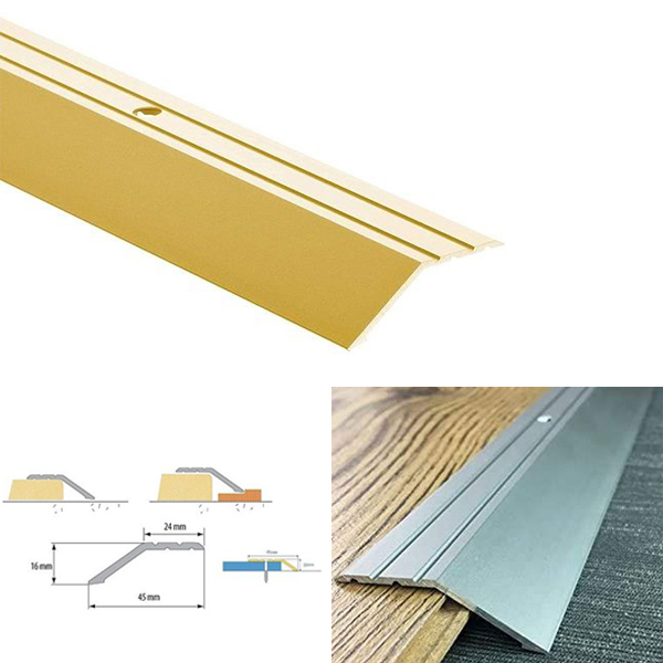 Self Adhesive Aluminium Door Trim For Laminate Floors at Different Levels