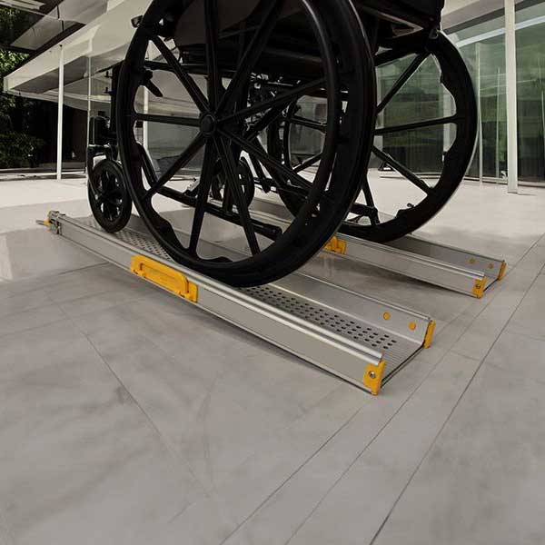 Aluminium Non Slip Mesh Channel Wheelchair Ramp