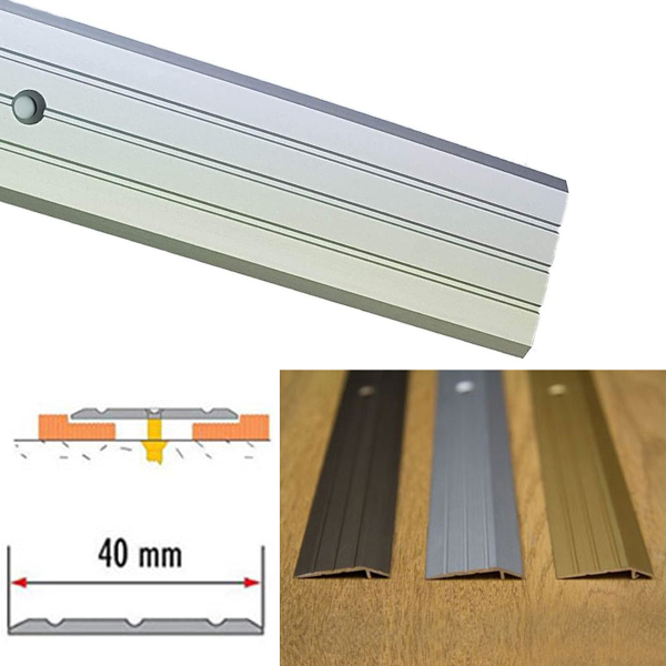 Aluminium Rail Drilled For Doorways And Room Entryways