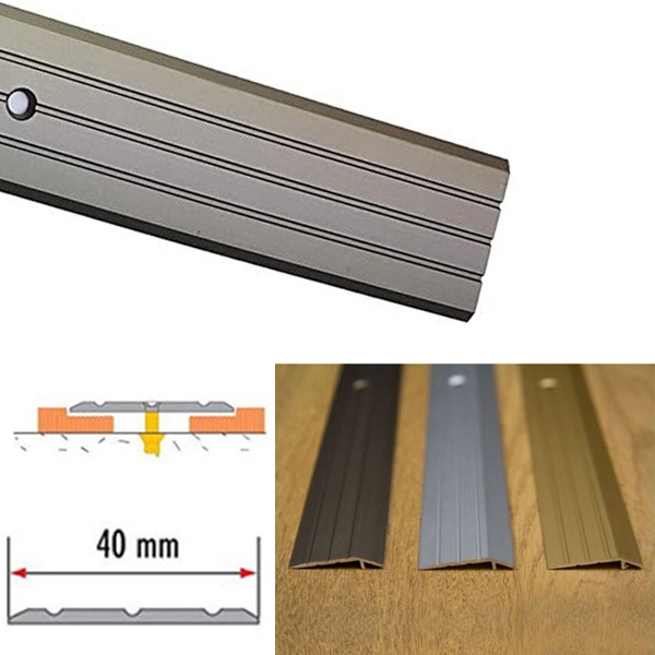 Aluminium Rail Drilled For Doorways And Room Entryways