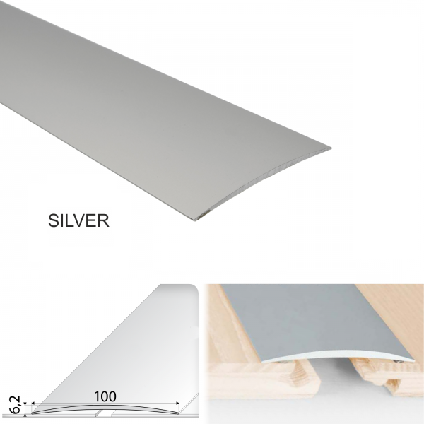 Door Threshold Floor Trim for wooden, laminate, vinyl, Tiled Floors Self Adhesive Aluminium