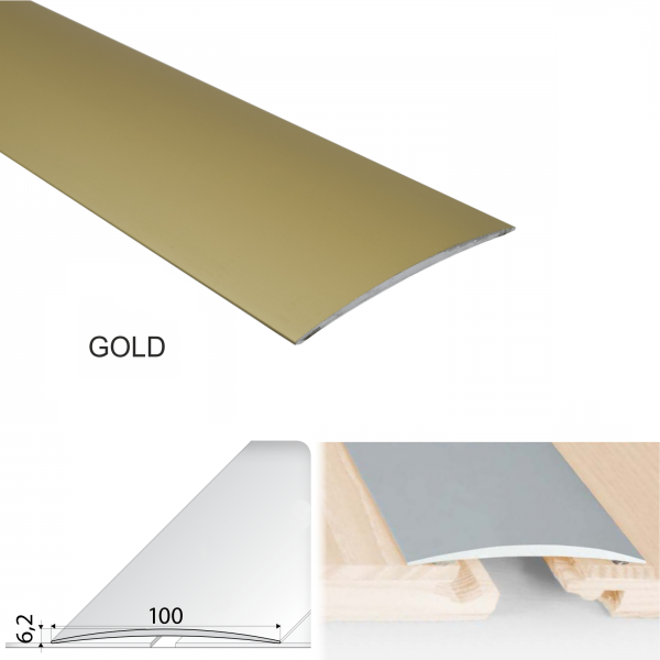 Door Threshold Floor Trim for wooden, laminate, vinyl, Tiled Floors Self Adhesive Aluminium